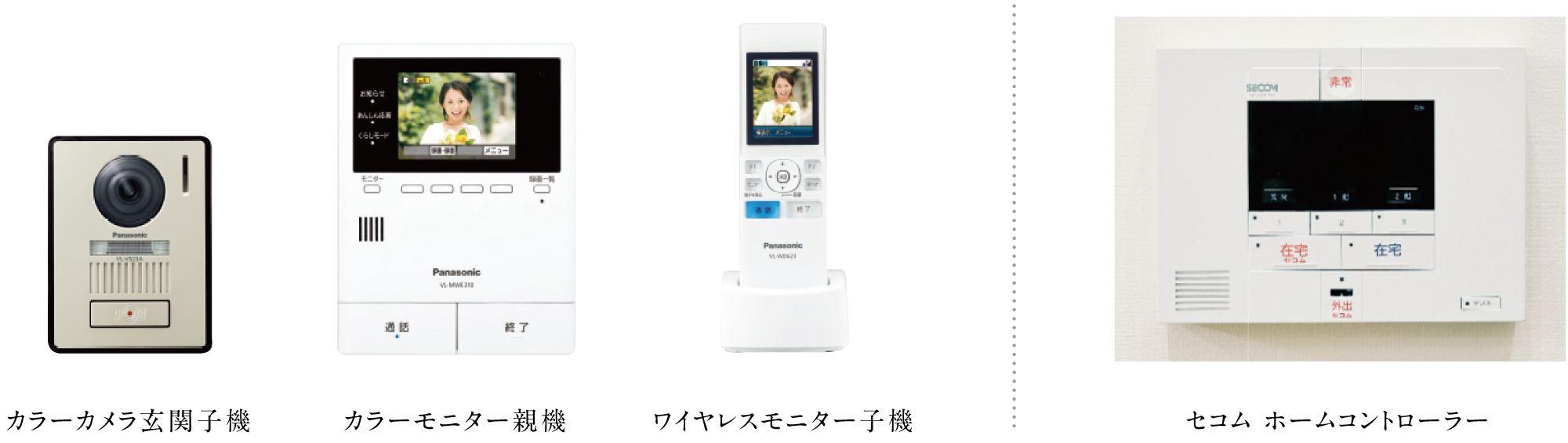 録画機能付きカラーモニタドアホン