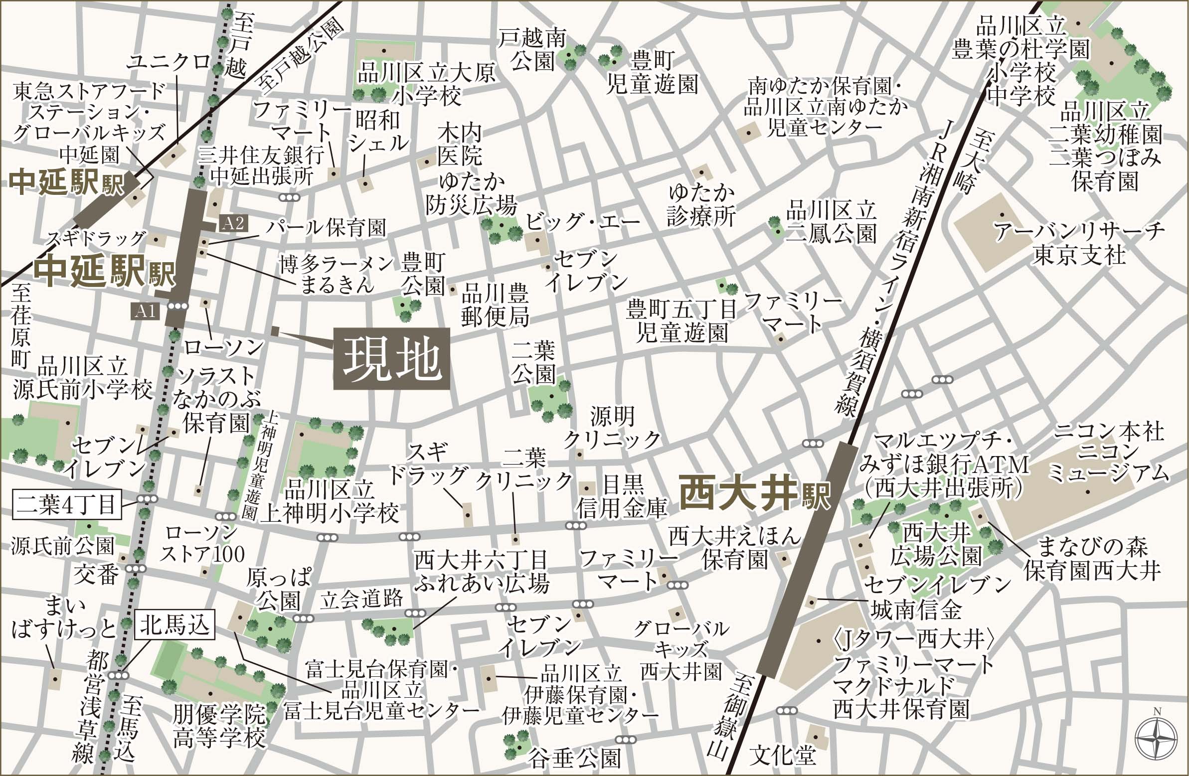 現地案内図
